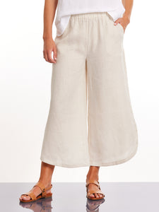 3/4 Tulip Linen Pant Linen