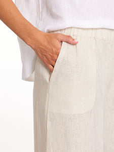3/4 Tulip Linen Pant Linen