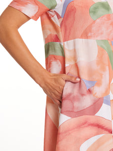 Shortsleeve Abstract Dress