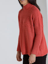 Load image into Gallery viewer, Long Sleeve Horizontal Knit Scarlet