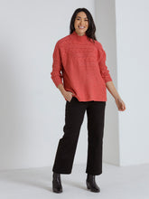Load image into Gallery viewer, Long Sleeve Horizontal Knit Scarlet