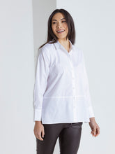 Load image into Gallery viewer, Long Sleeve Button Through Shirt White