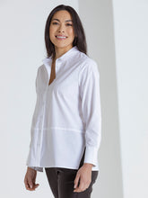 Load image into Gallery viewer, Long Sleeve Button Through Shirt White