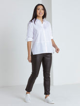 Load image into Gallery viewer, Long Sleeve Button Through Shirt White