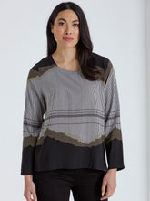 Load image into Gallery viewer, Long Sleeve Top Lunar Check