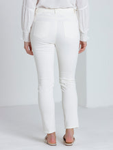 Load image into Gallery viewer, Full Length Panelled Split Pant cream