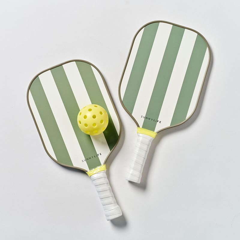 Pickleball Set Seagrass Stripe