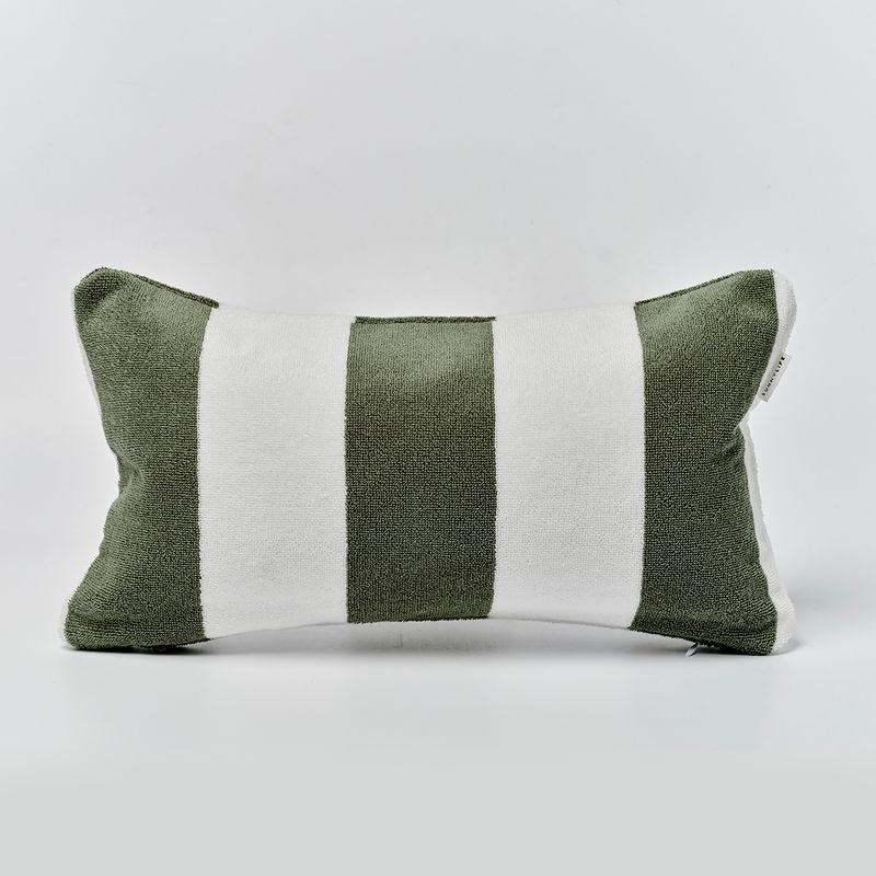Beach Pillow The Vacay Olive Stripe