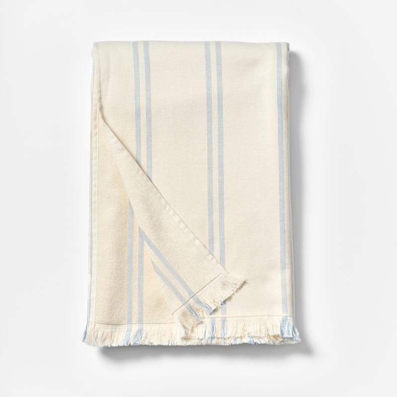 Fouta Beach Towel La Mer Med Blue Stripe