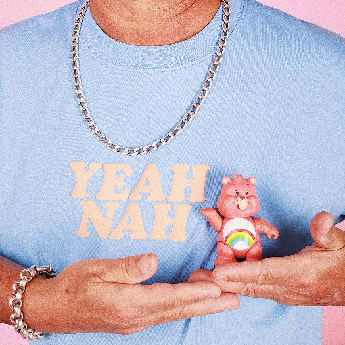 Yeah Nah Slang Tee in Blue