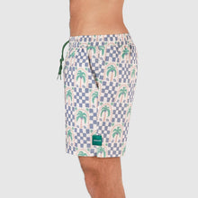 Load image into Gallery viewer, Palm Check Party Everyday Shorts in White
