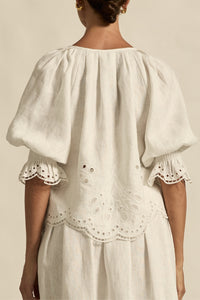 dawn top - porcelain