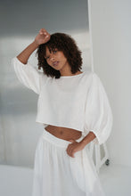 Load image into Gallery viewer, Demi Linen Top Ivory