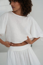Load image into Gallery viewer, Demi Linen Top Ivory