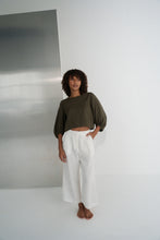 Load image into Gallery viewer, Demi Linen Top Khaki