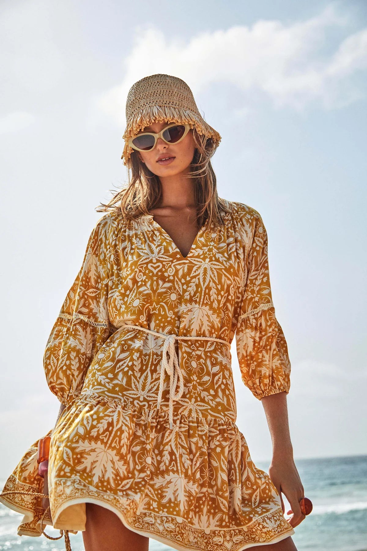 Desert Gold Mini Dress