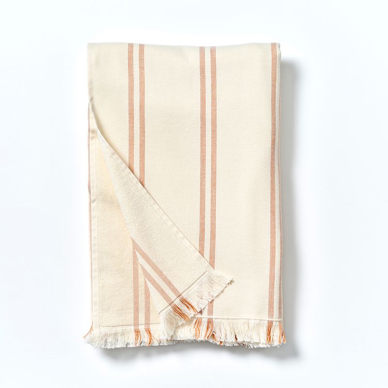 Fouta Beach Towel Tierra Clay Stripe