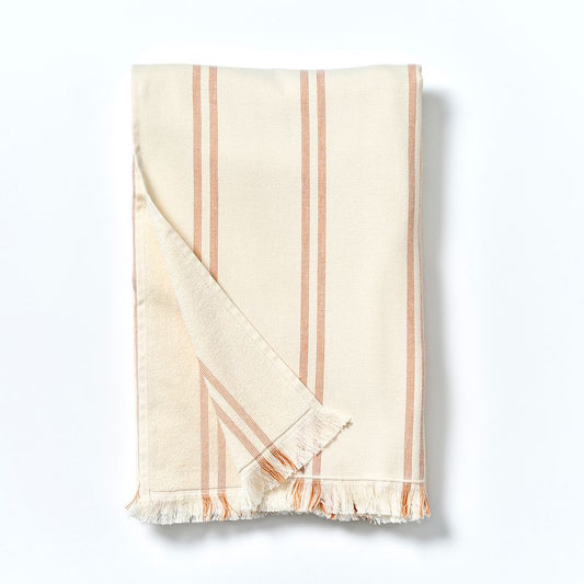 Fouta Beach Towel Tierra Clay Stripe