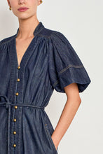 Load image into Gallery viewer, honor dress - dark denim