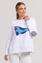 Load image into Gallery viewer, Classic Zipside Navel Flag - White/Navy