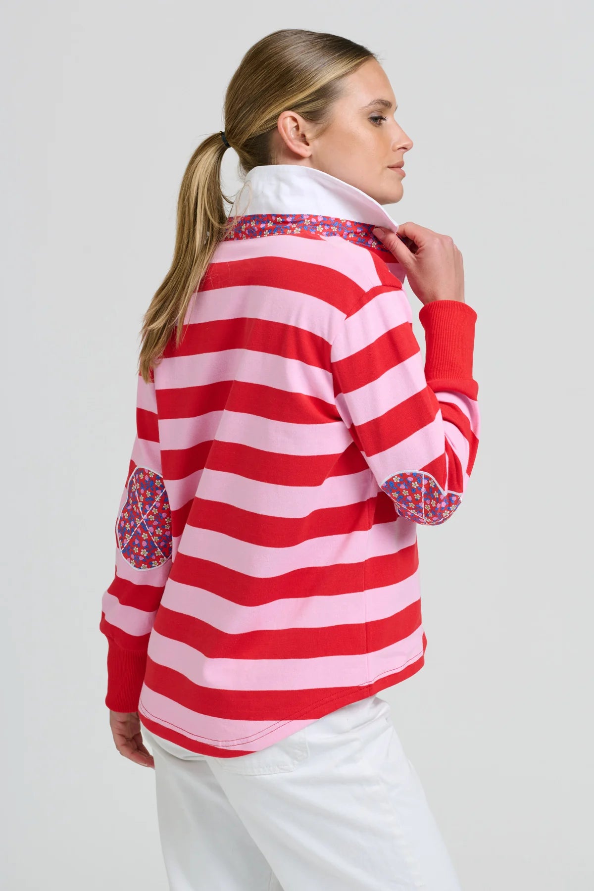 Rugby Sweatshirt - Lolly Pink/Red