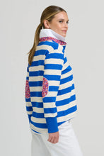 Load image into Gallery viewer, Rugby Sweatshirt - Mid Blue/Ivory