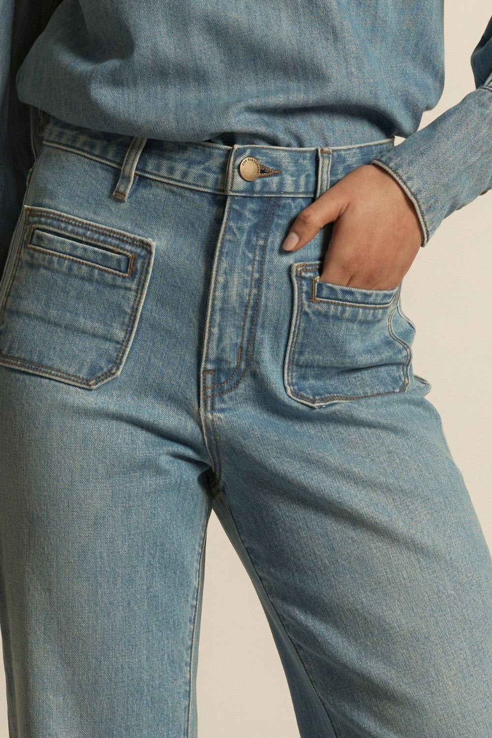 Fond Jean - mid denim