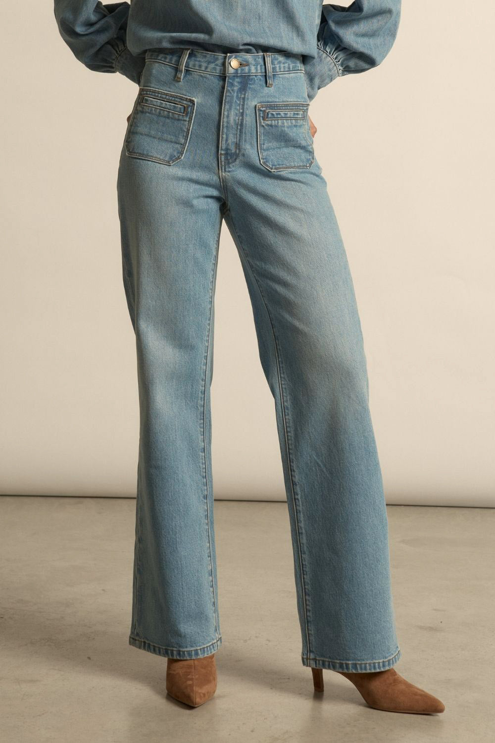 Fond Jean - mid denim