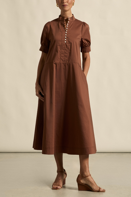 fortitude dress chocolate