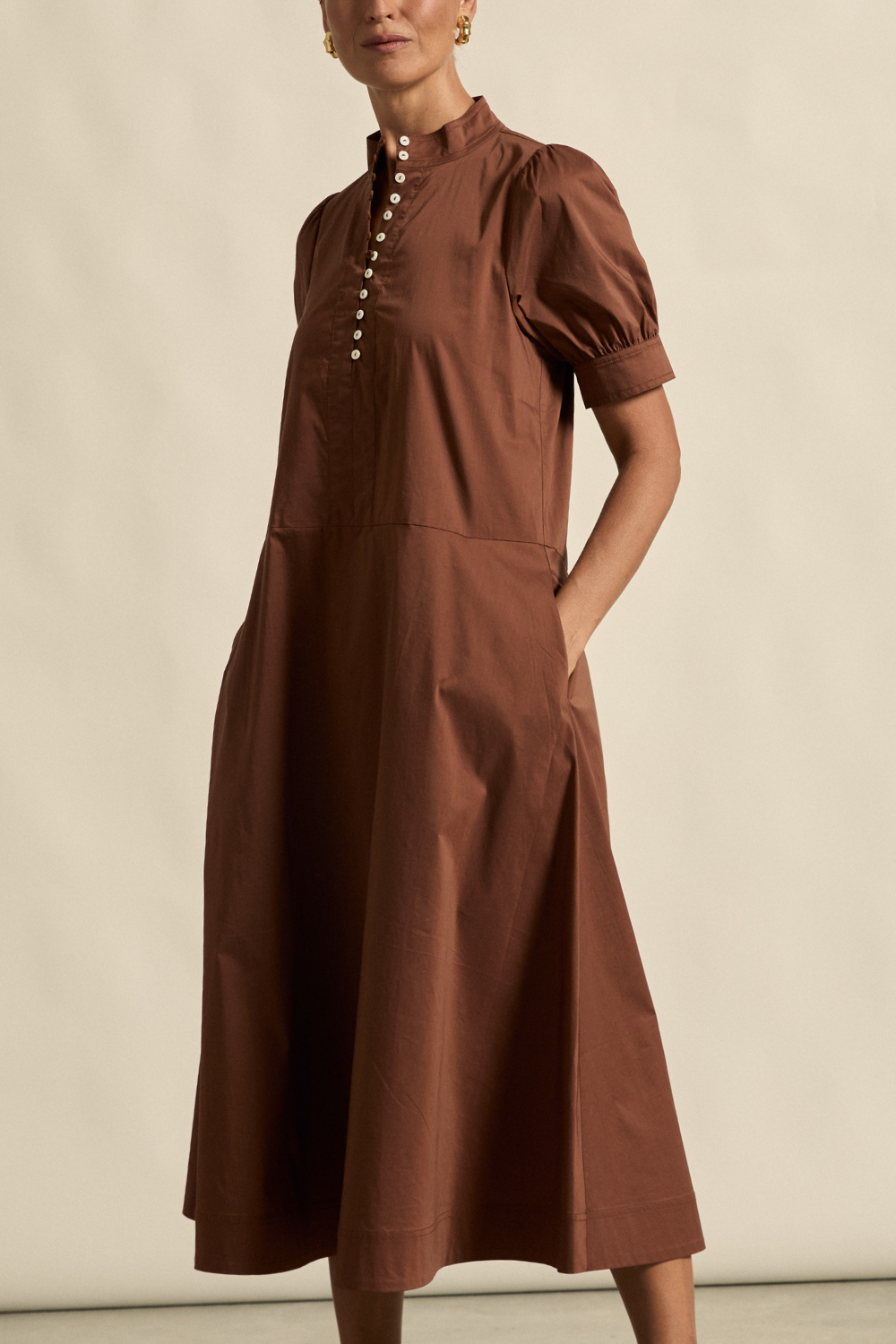 fortitude dress chocolate
