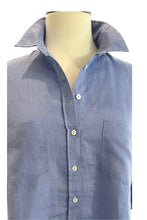 Load image into Gallery viewer, The Girlfriend Linen Shirt - Cornflower