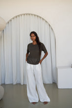 Load image into Gallery viewer, Grace Linen Knit Top Khaki