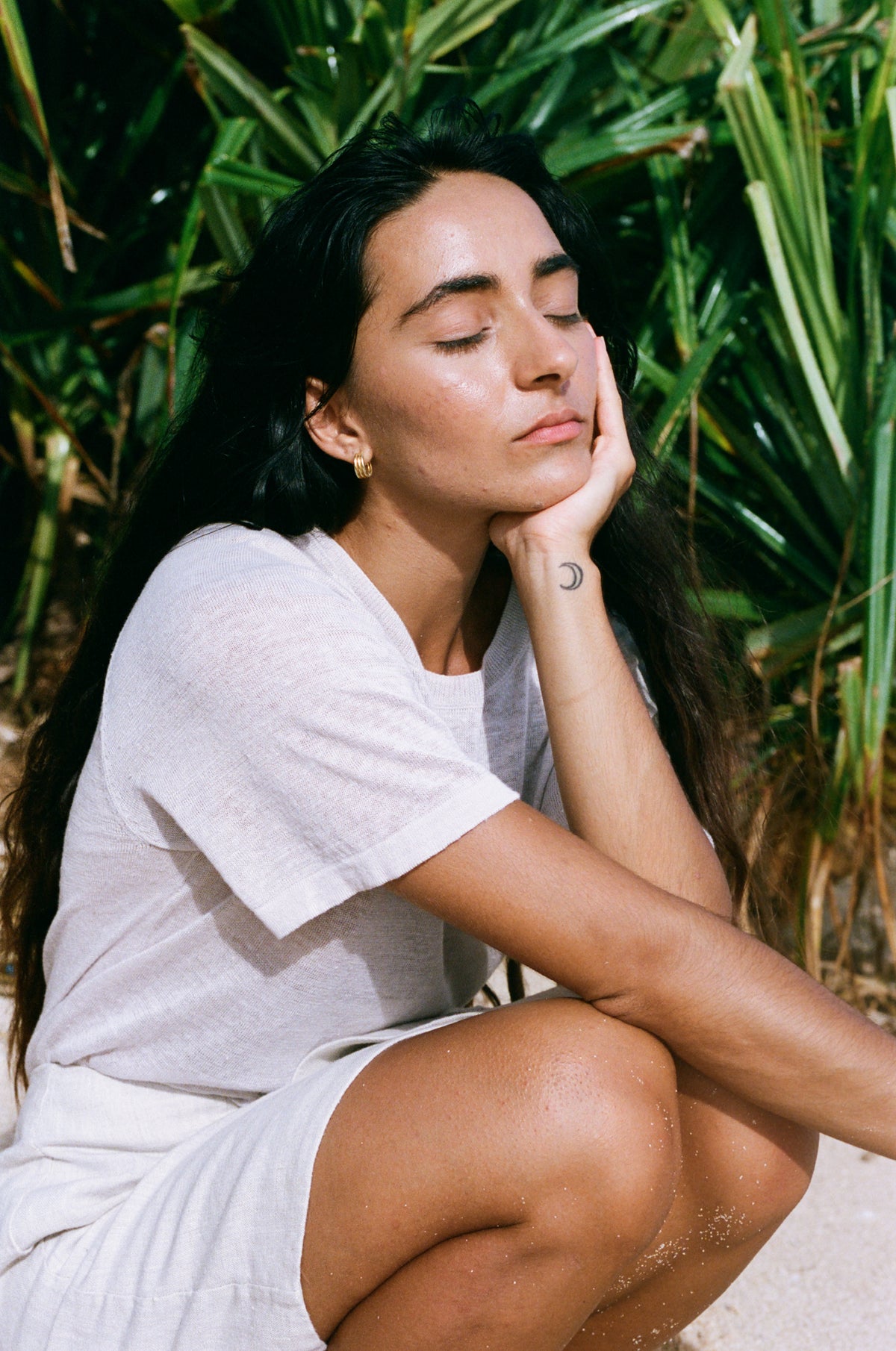 Grace Linen Knit Top oatmeal