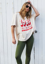 Load image into Gallery viewer, Graphic V Neck Tee Natural