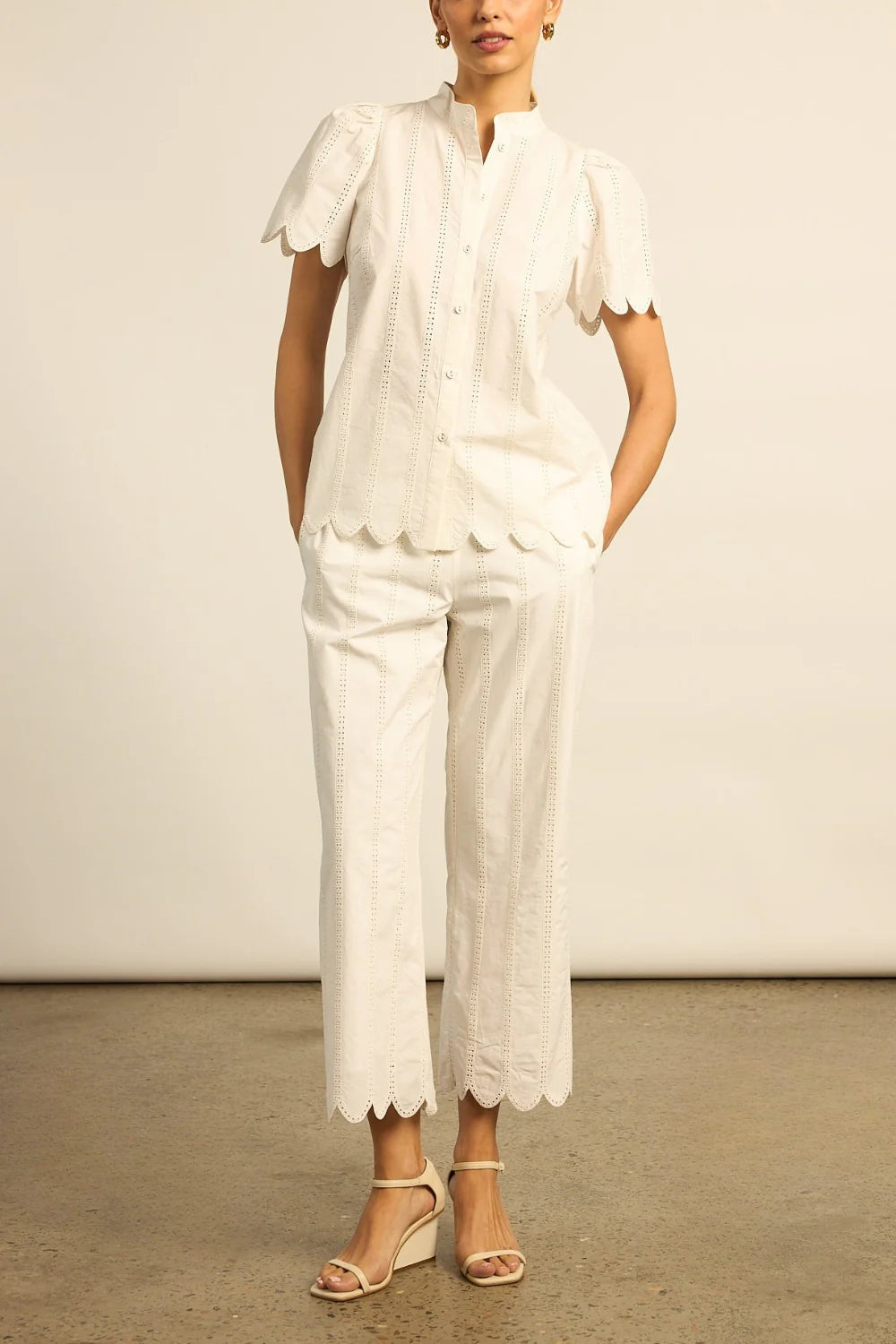 harbour pant - porcelain
