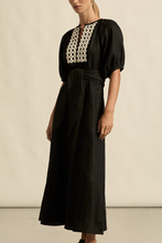 Load image into Gallery viewer, harvest dress black