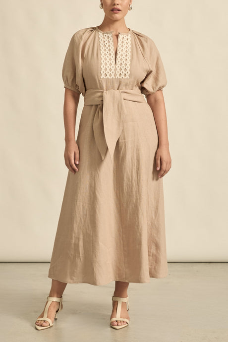 harvest dress - stone