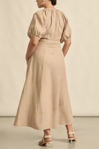 harvest dress - stone