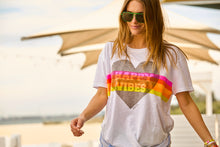 Load image into Gallery viewer, Happy Vibes Vintage Tee  - White