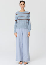 Load image into Gallery viewer, Rosin Stripe Knit Blue/Choc