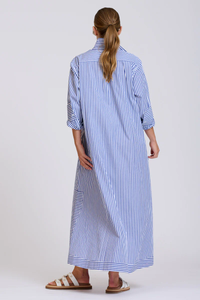 The Sybil Oversized Dress - Navy Stripe