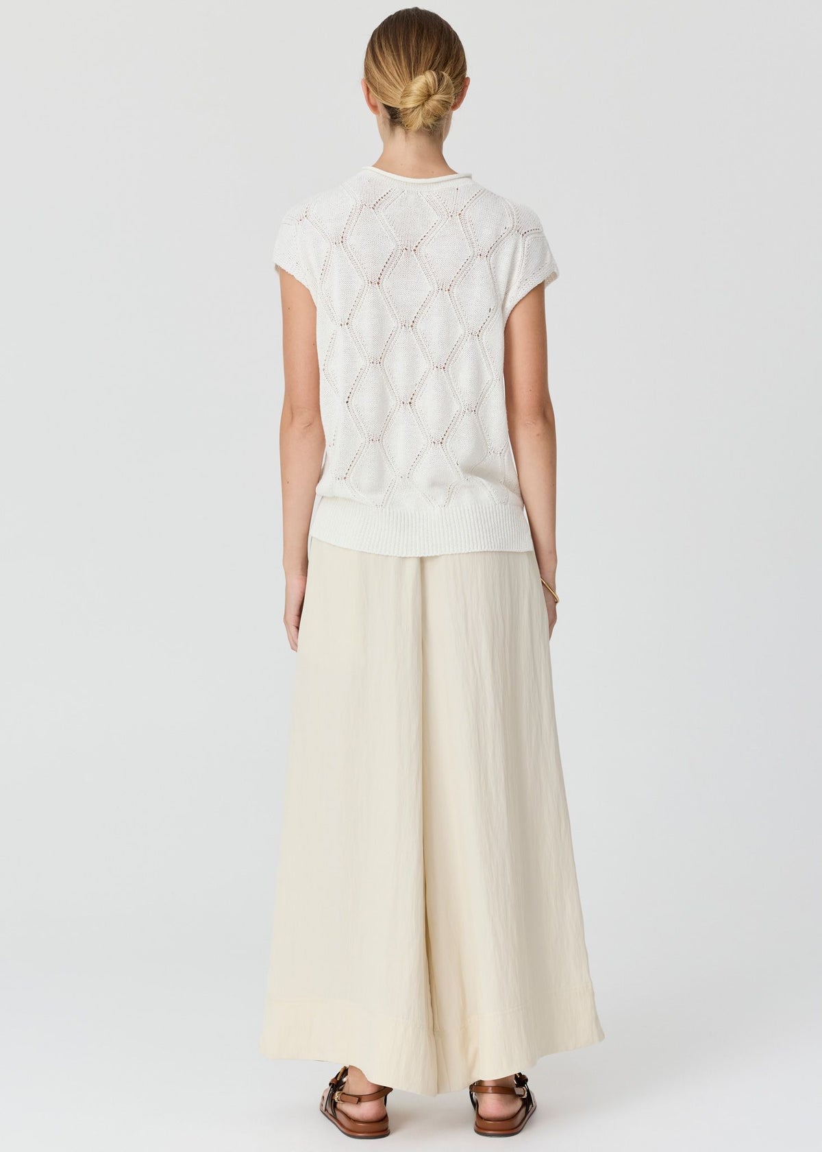 Rosin Cable Knit White