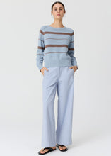 Load image into Gallery viewer, Rosin Stripe Knit Blue/Choc