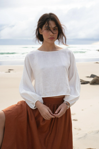 Pixie Linen Shirt Ivory