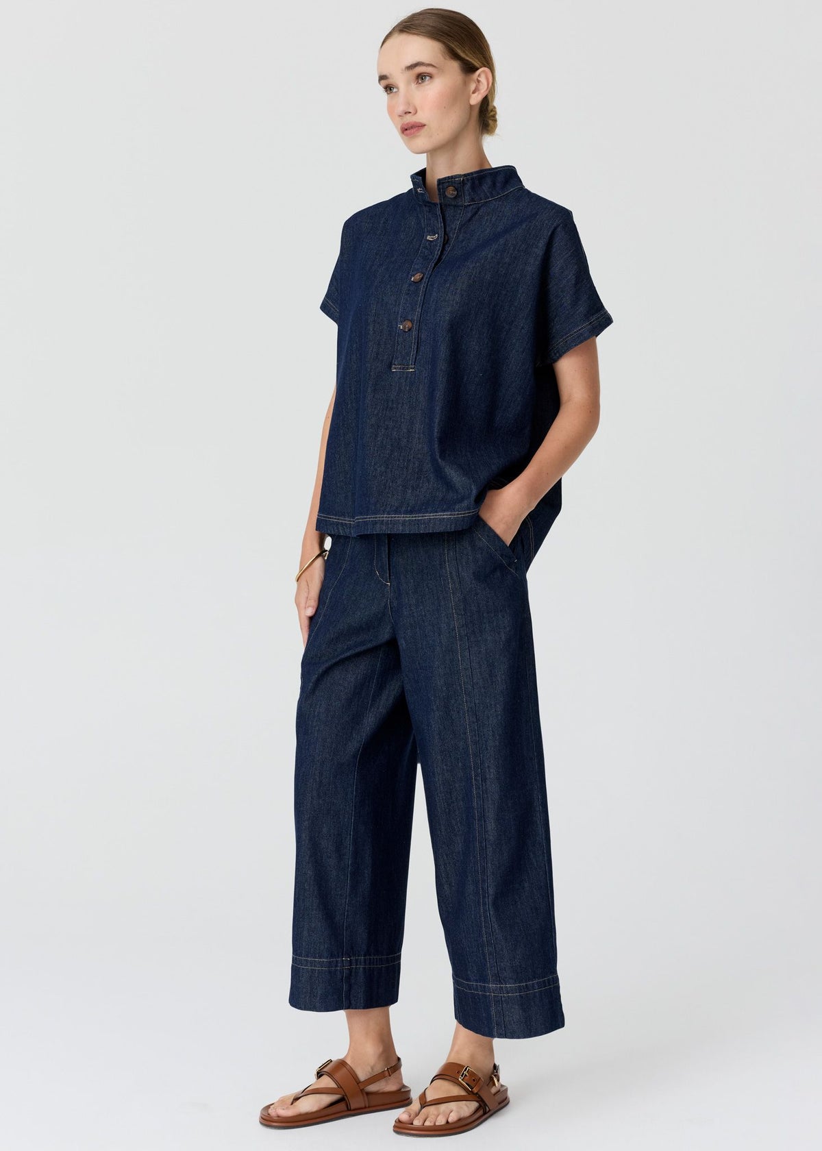 Anise Crop Pant Denim