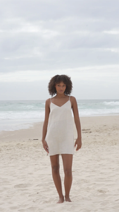 Liz Linen Slip Oatmeal