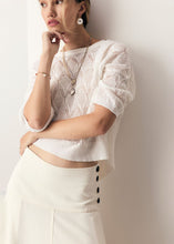 Load image into Gallery viewer, Rosin Pointelle Tee White