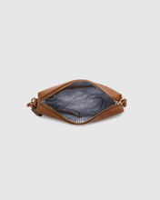 Load image into Gallery viewer, Kasey Tan Stripe Strap Crossbody Bag