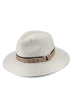 Load image into Gallery viewer, VENETO - FLEXIBRAID® FEDORA - IVORY/EARTH