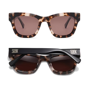 COLLIDE SANDSTONE - Bio Acetate Tortoise Frame l Khaki Polarised Lens